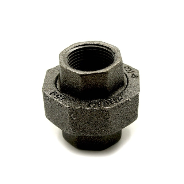 Thrifco Plumbing 1 Inch Black Steel Union 8319034 - main